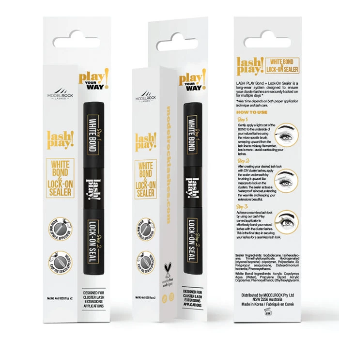 Modelrock LASH PLAY DIY White Bond & Lock-On Sealer 2 X 4g - Image 2